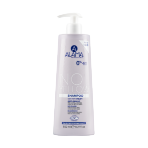 No-yellow shampoo per capelli biondi, grigi o decolorati ALAMA 500 ml